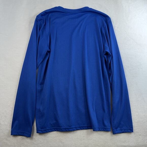 Nike M Medium Dri-Fit Shirt Athletic Cut Legend Long Sleeve Blue Crew Neck Men's - Picture 9 of 10